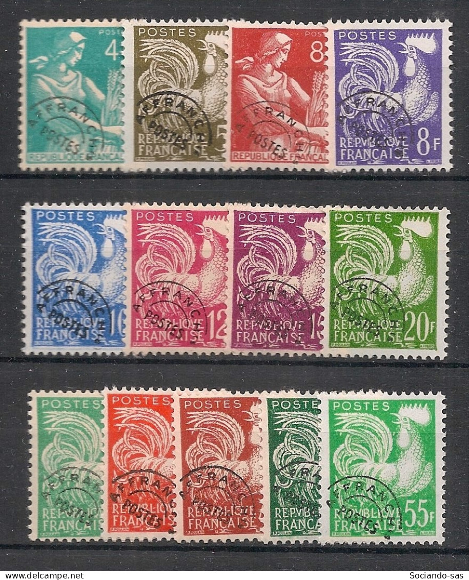 FRANCE - 1953-59 - Préo N°YT. 106 à 118 - Série Complète - Neuf* / MH VF - 1953-1960