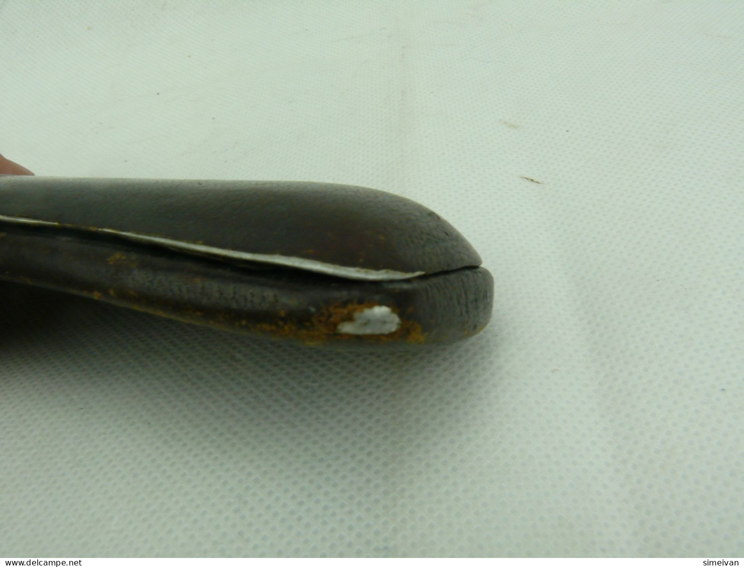 Vintage OPTAL Eyeglasses Case Aluminum With Brown Leather #2310 - Occhiali