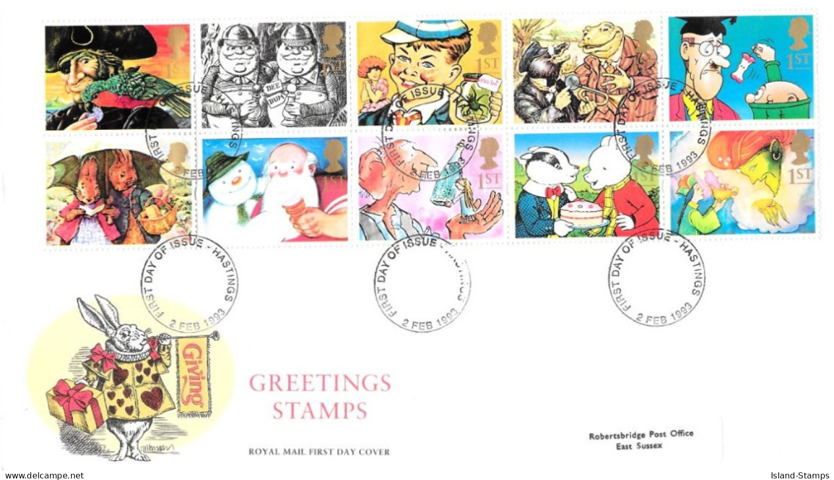 1993 Greetings Gift Giving Addressed FDC Tt - 1991-2000 Em. Décimales