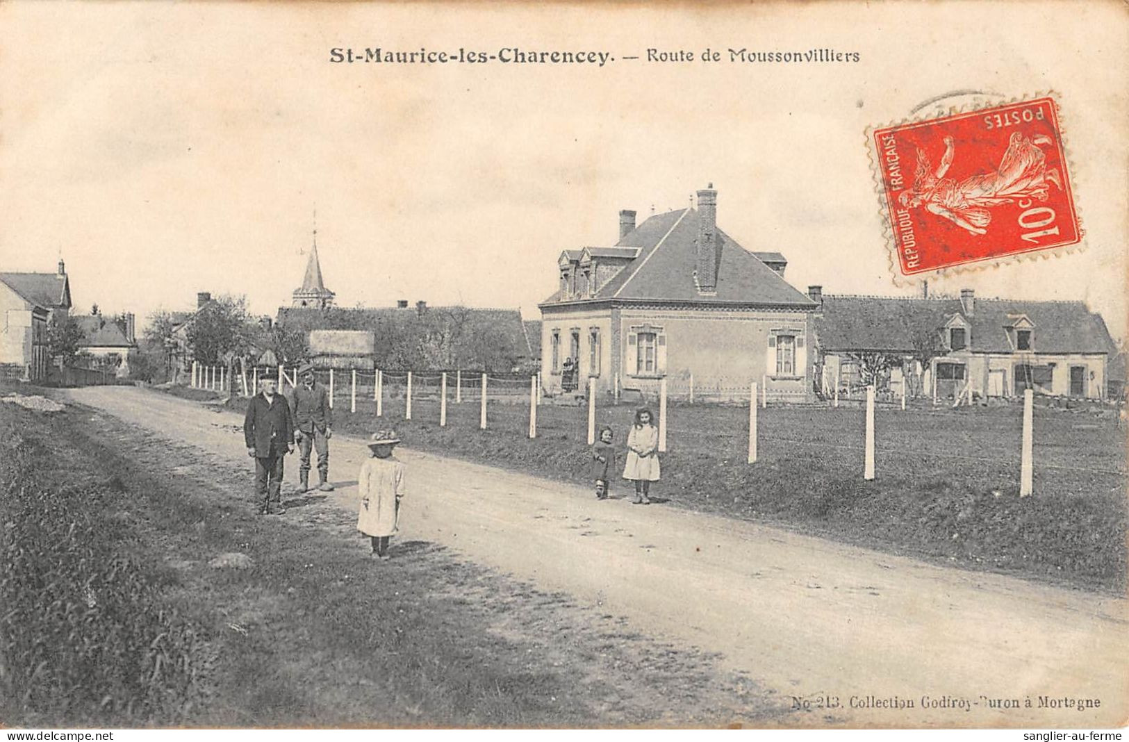 CPA 61 SAINT MAURICE LES CHARENCEY / ROUTE DE MOUSSONVILLIERS - Altri & Non Classificati