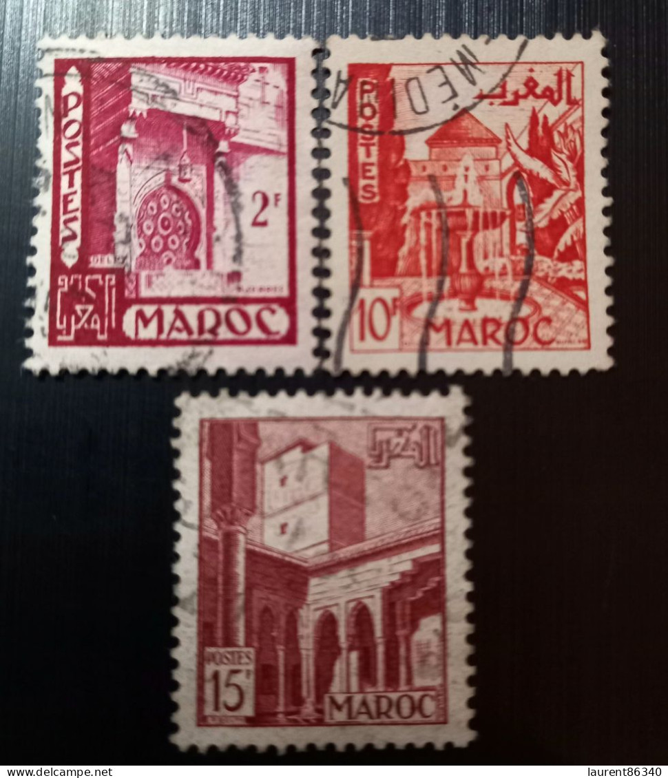 Maroc Poste Française 1949 -1951 Views Of The City Juillet   Modèle: R. Serres - Used Stamps