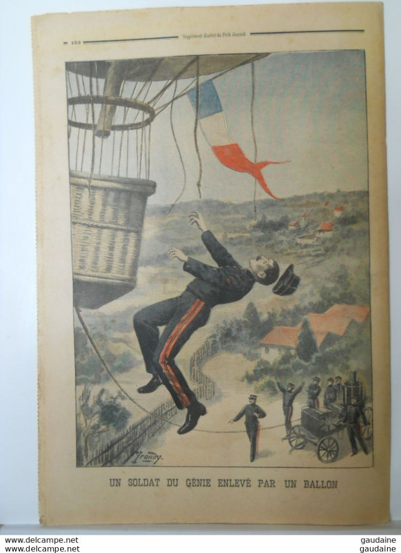 LE PETIT JOURNAL N°547 - 12 MAI 1901 - LE DRAME DE CORANCEZ - UN SOLDAT DU GENIE ENLEVE PAR UN BALLON - Montgolfière - Le Petit Journal