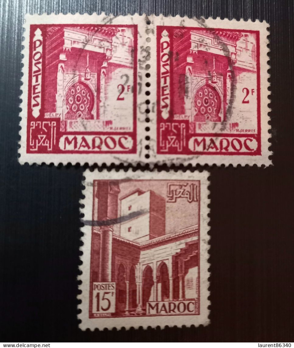 Maroc Poste Française 1949 -1951 Views Of The City Juillet   Modèle: R. Serres - Used Stamps