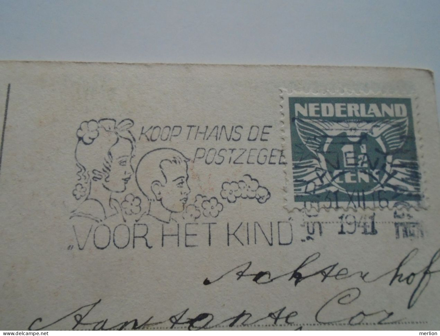 D201647   Netherlands -  Netherlands 's Gravenhage Koop Thans De Postzegel Voor Het Kind   S'Gravenhage 1941 - Poststempels/ Marcofilie