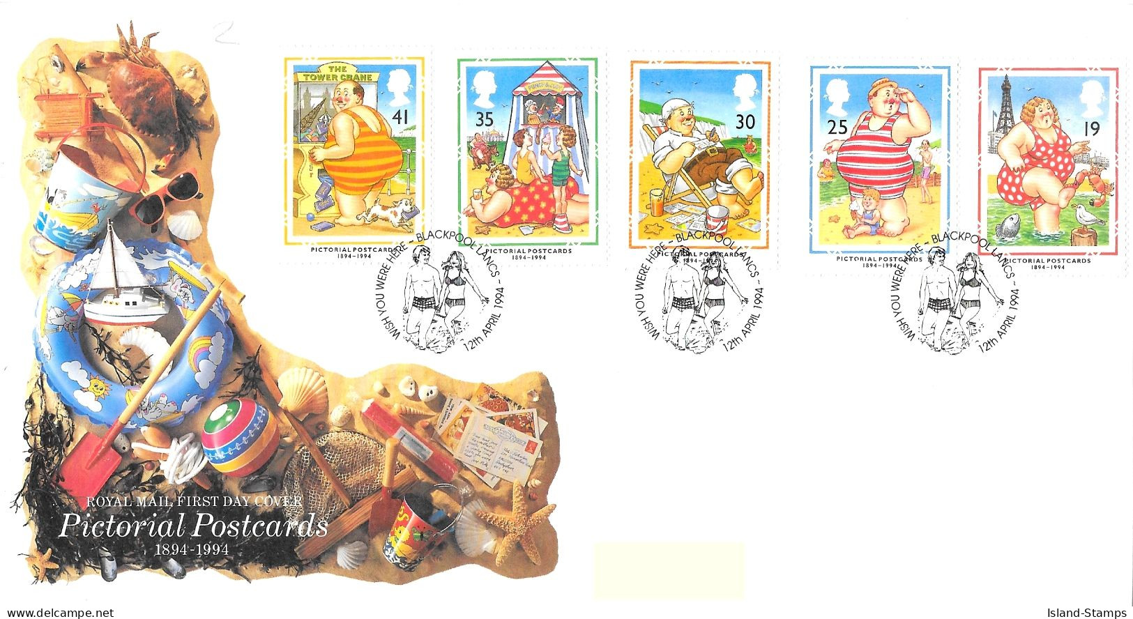 1994 Postcards (2) Addressed FDC Tt - 1991-2000 Em. Décimales