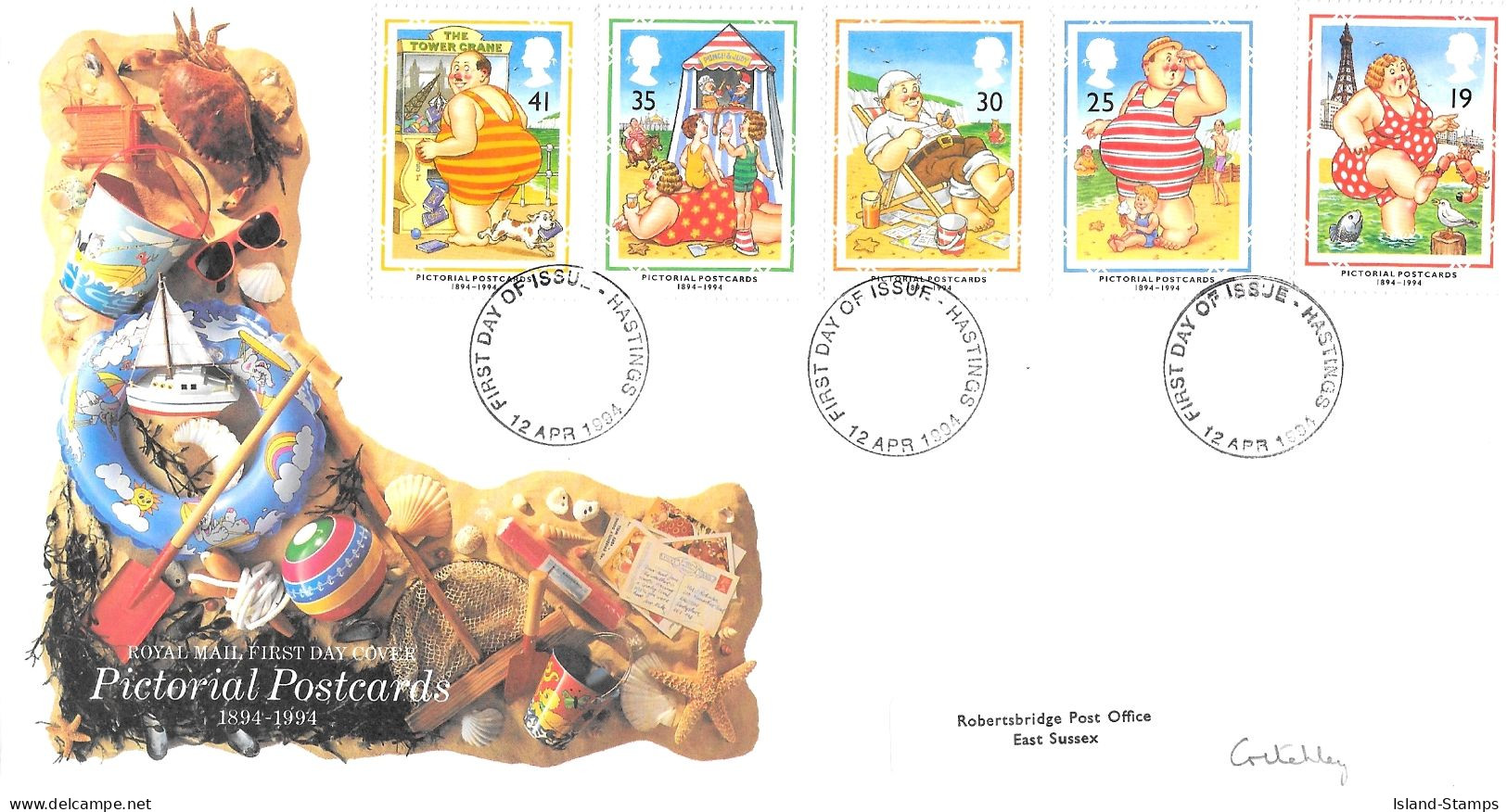 1994 Postcards Addressed FDC Tt - 1991-2000 Em. Décimales