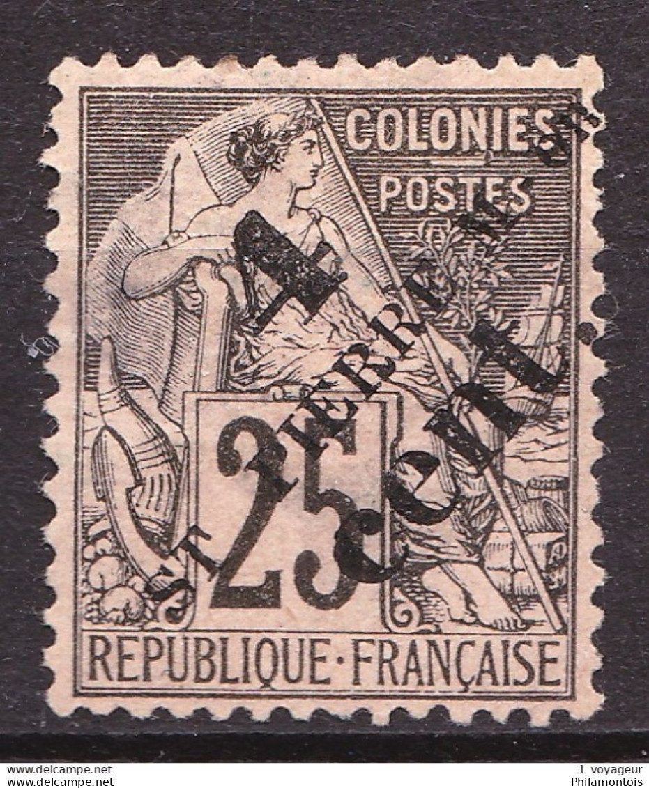 SPM - 42 - 4c Sur 25c - Neuf Sans Gomme - Très Bel Aspect - Unused Stamps