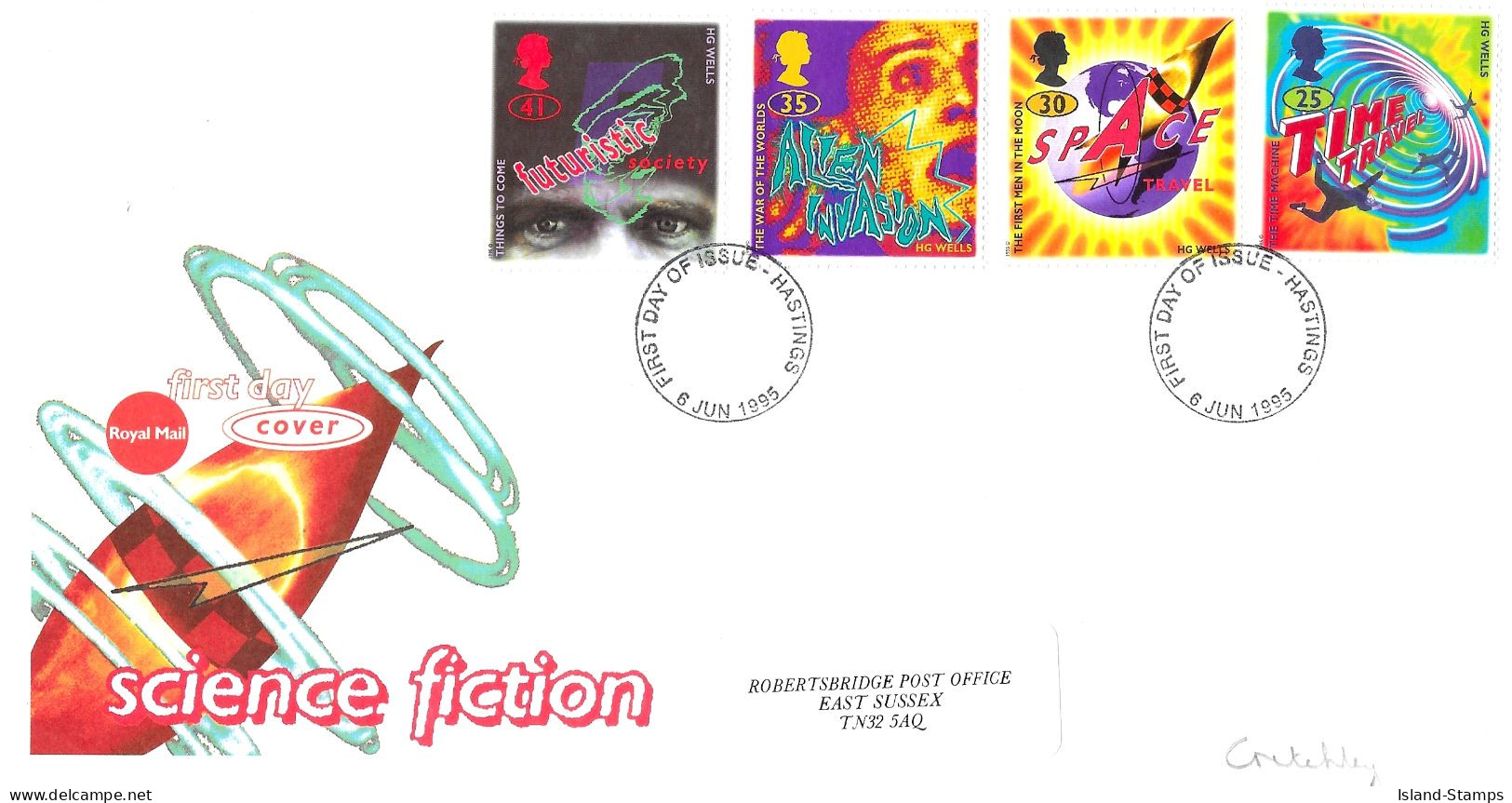 1995 Science Fiction Addressed FDC Tt - 1991-2000 Dezimalausgaben