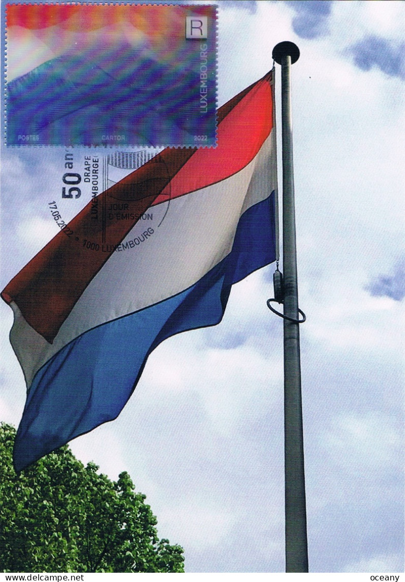 Luxembourg - Cinquantenaire De La Création Du Drapeau Luxembourgeois CM 2250 (année 2022) - Cartoline Maximum