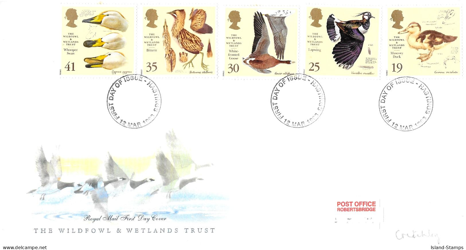 1996 Wildfowl Addressed FDC Tt - 1991-00 Ediciones Decimales