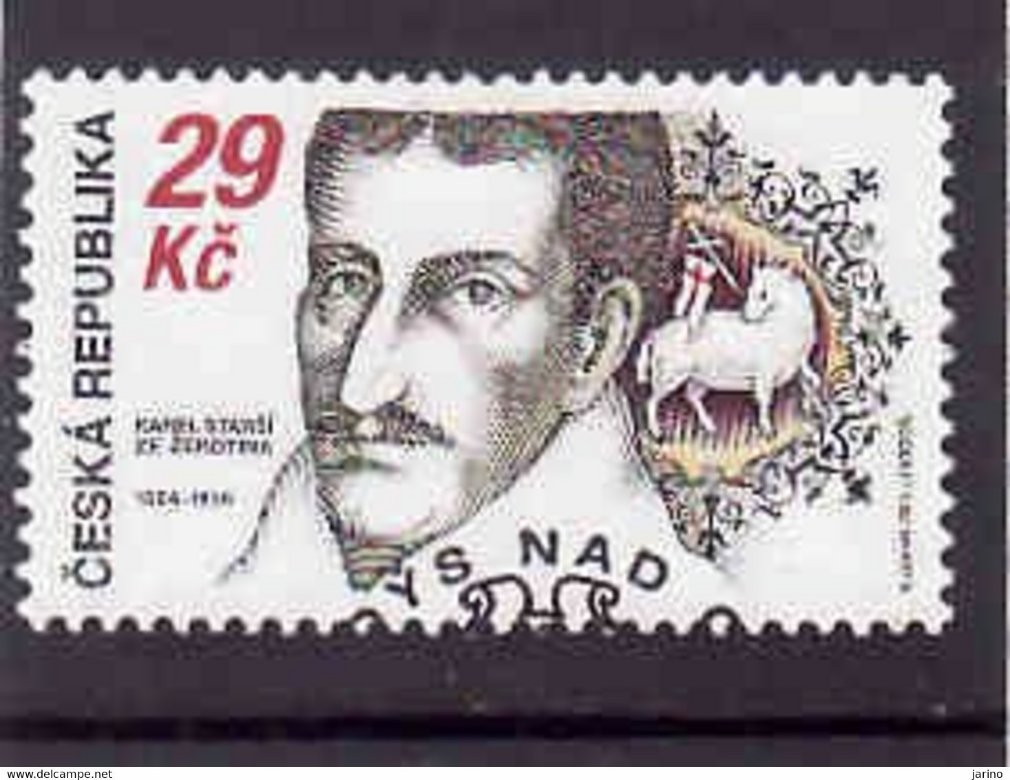 Czech Republic 2014, Michel 816, Karel Starší Ze Žerotína, Used.I Will Complete Your Wantlist Of Czech Or Slovak Stamps - Gebruikt