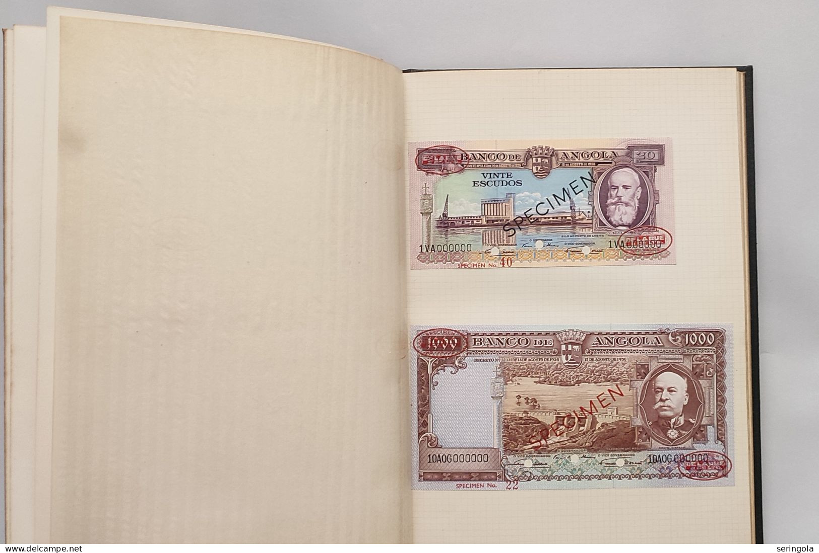 " De La Rue"  Book Of Stample Banknotes (SPECIMEN),  1943-1959 - Mezclas - Billetes