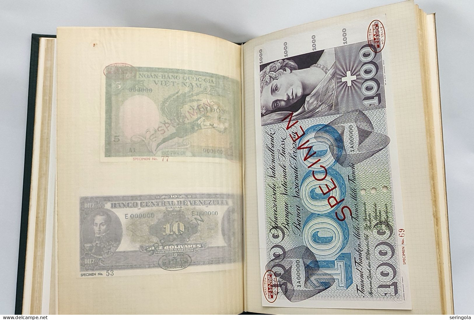 " De La Rue"  Book of Stample Banknotes (SPECIMEN),  1943-1959