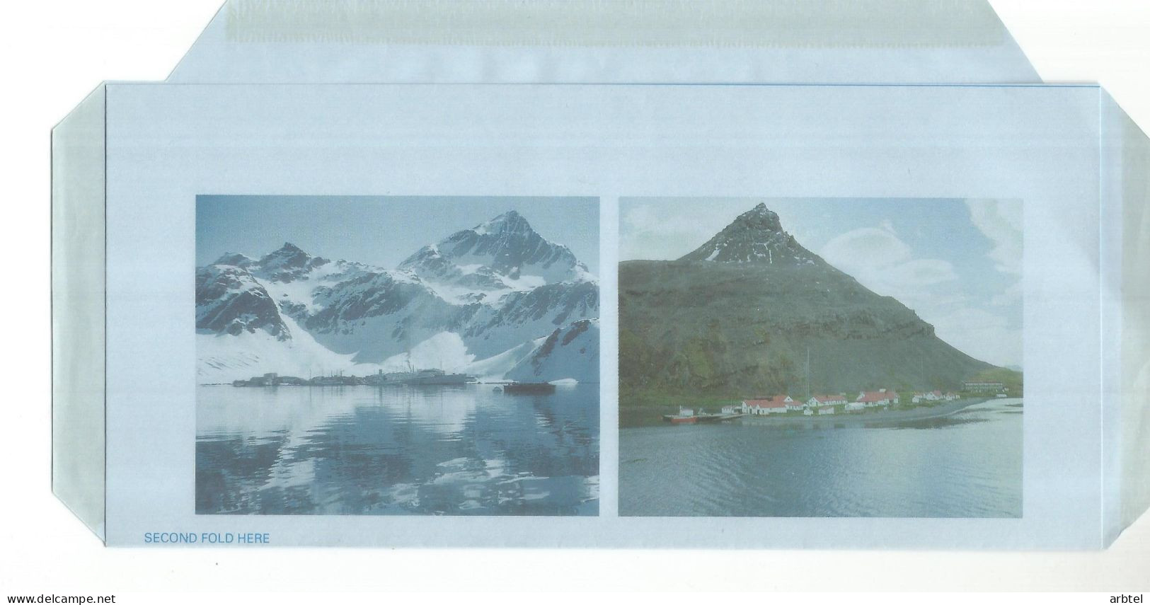 ANTARTIDA ANTARCTIC SOUTH GEORGIA AIRGRAM PAISAJES I - Bases Antarctiques