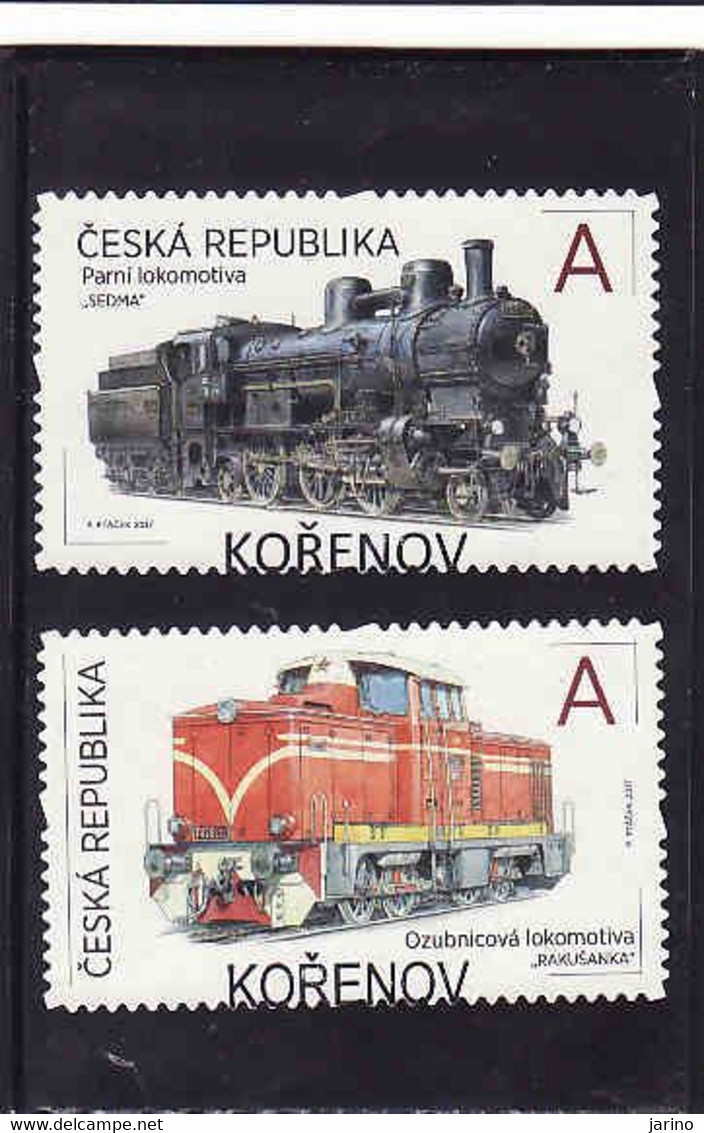 Czech Republic 2017, Train, Used.I Will Complete Your Wantlist Of Czech Or Slovak Stamps According To The Michel Catalog - Used Stamps