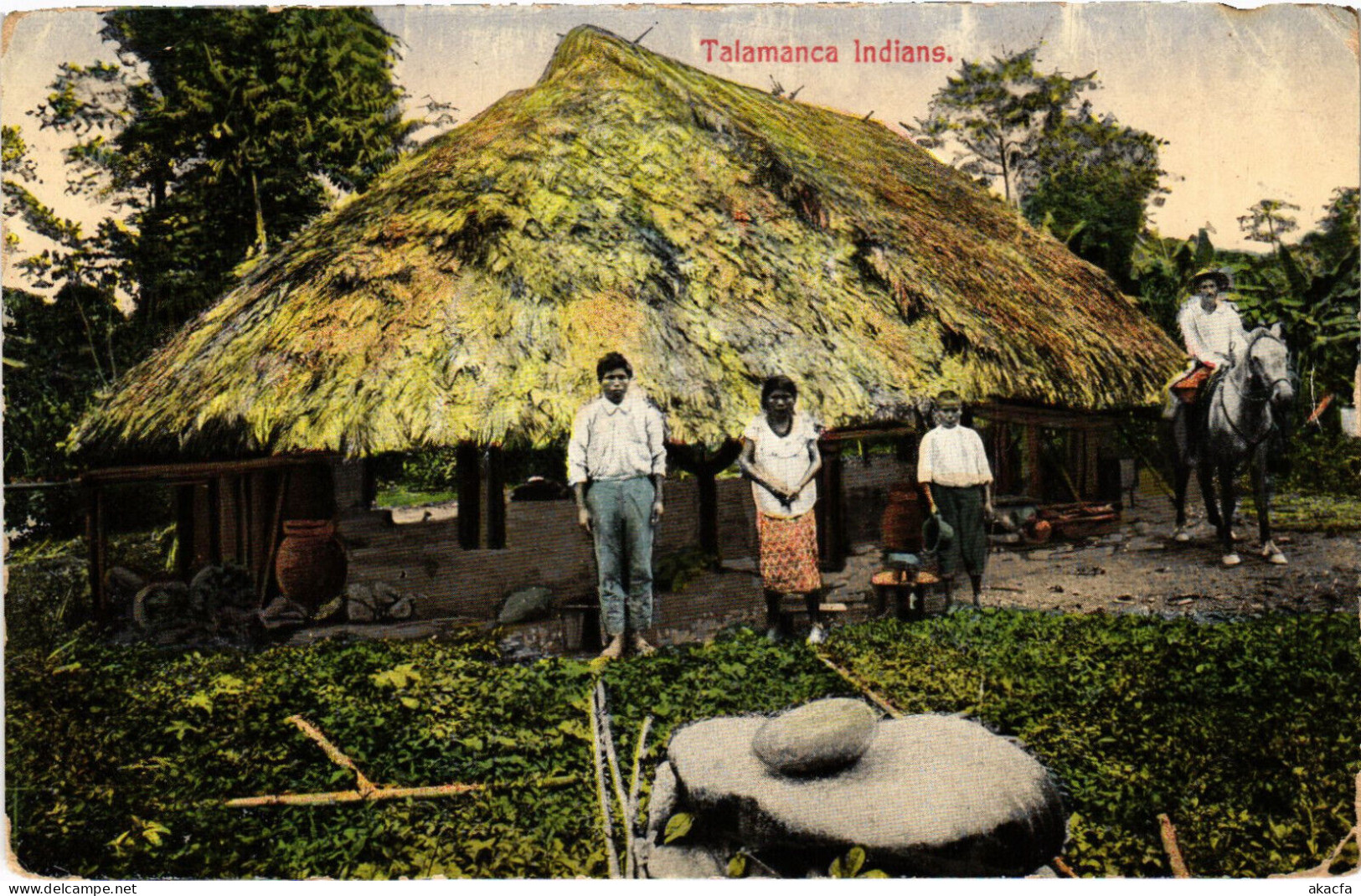 PC COSTA RICA TALAMANCA INDIANS TYPES Vintage Postcard (b52233) - Costa Rica