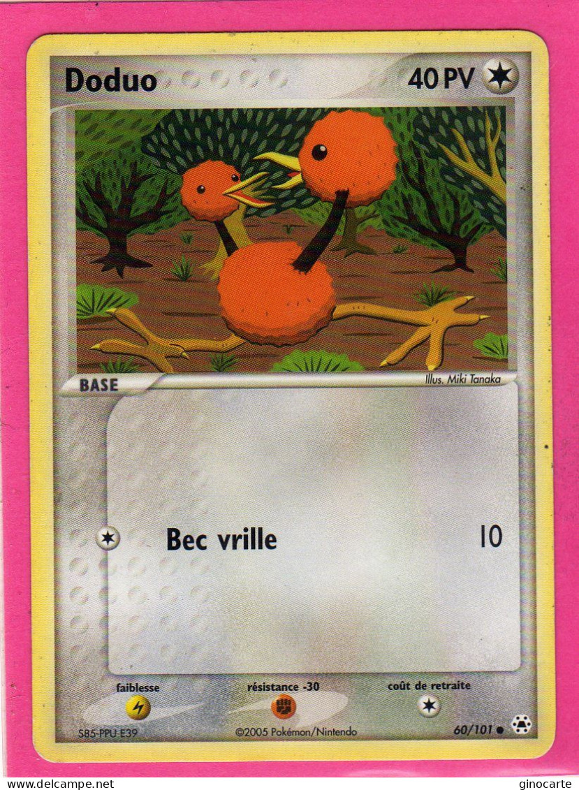 Carte Pokemon 2005 Ex Legende Oubliée 60/101 Doduo 40pv Bon Etat - Ex