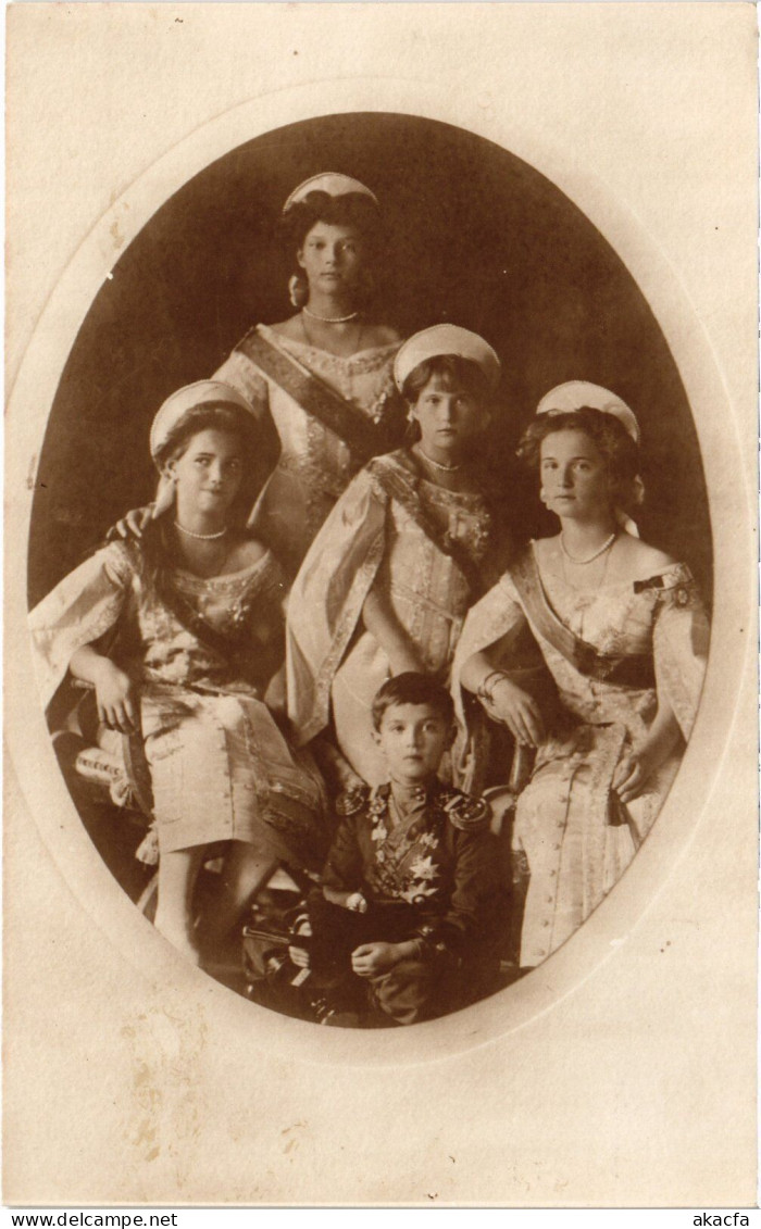 PC RUSSIAN ROYALTY ROMANOV IMPERIAL CHILDREN (a48186) - Familles Royales