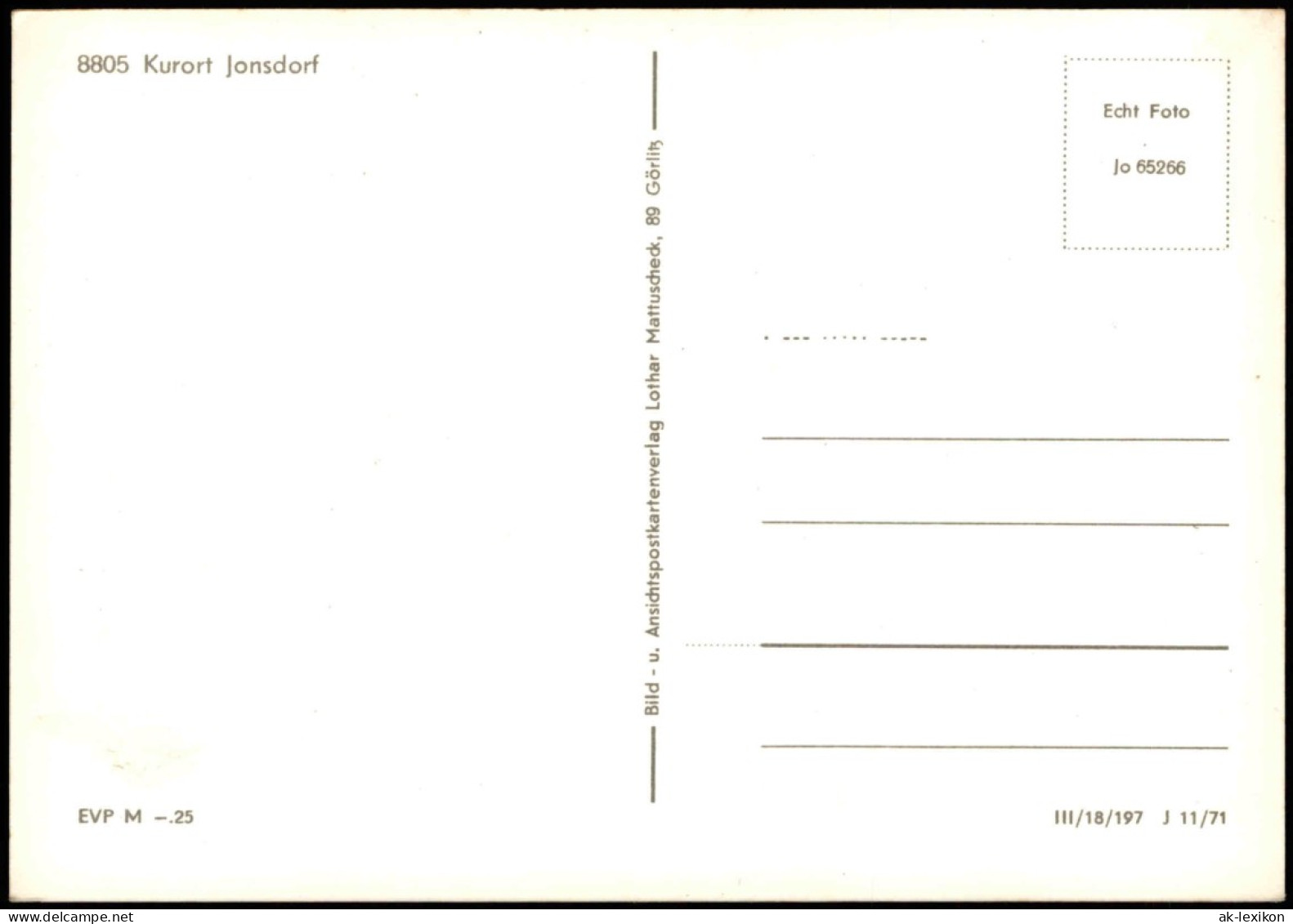 Jonsdorf Umland-Ansicht DDR AK Felsengasse Auf Dem Nonnenfelsen 1971 - Jonsdorf