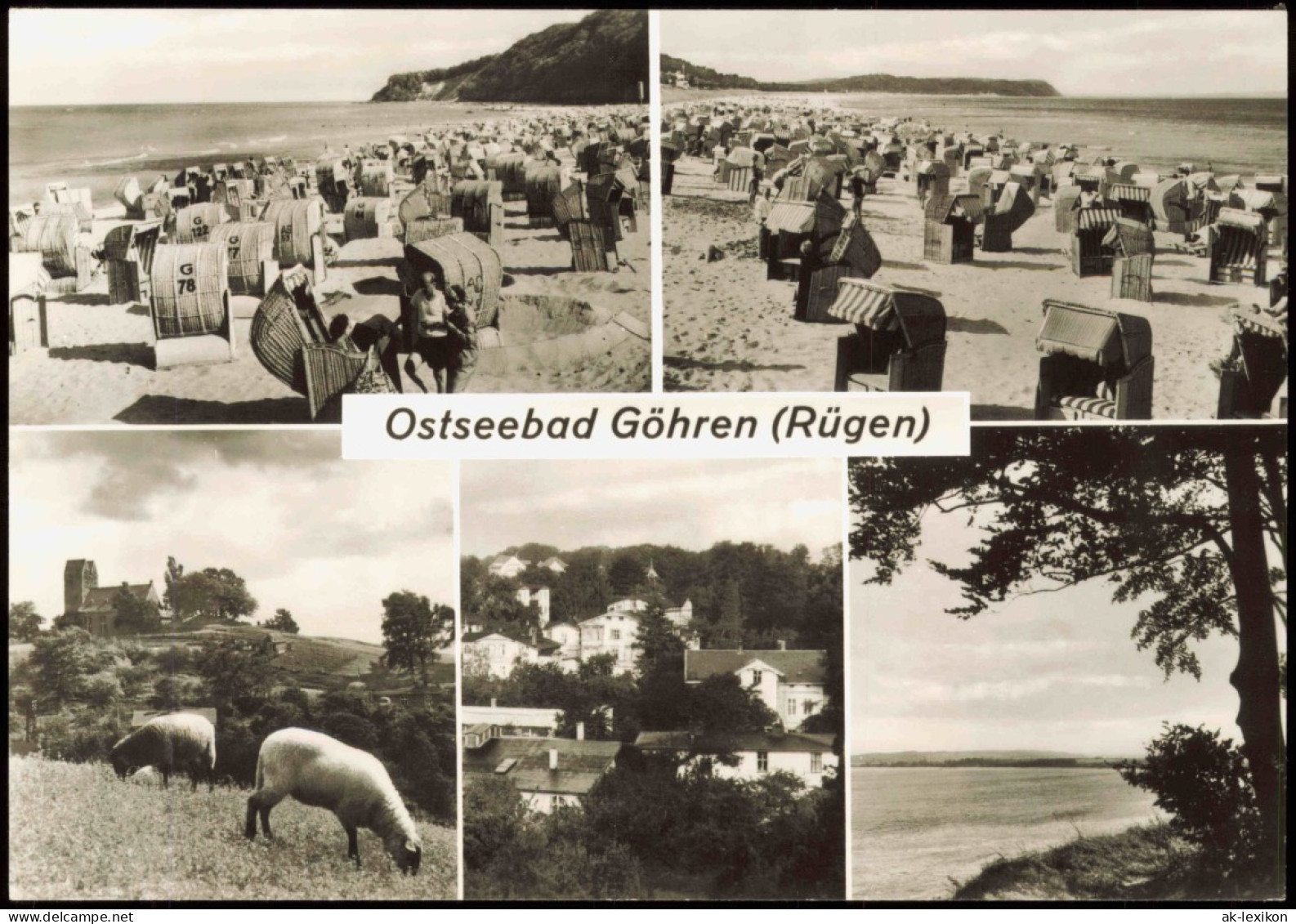 Göhren (Rügen) DDR Mehrbild-AK Umland-Ansichten Ostseebad Strand U.v.m. 1980 - Goehren