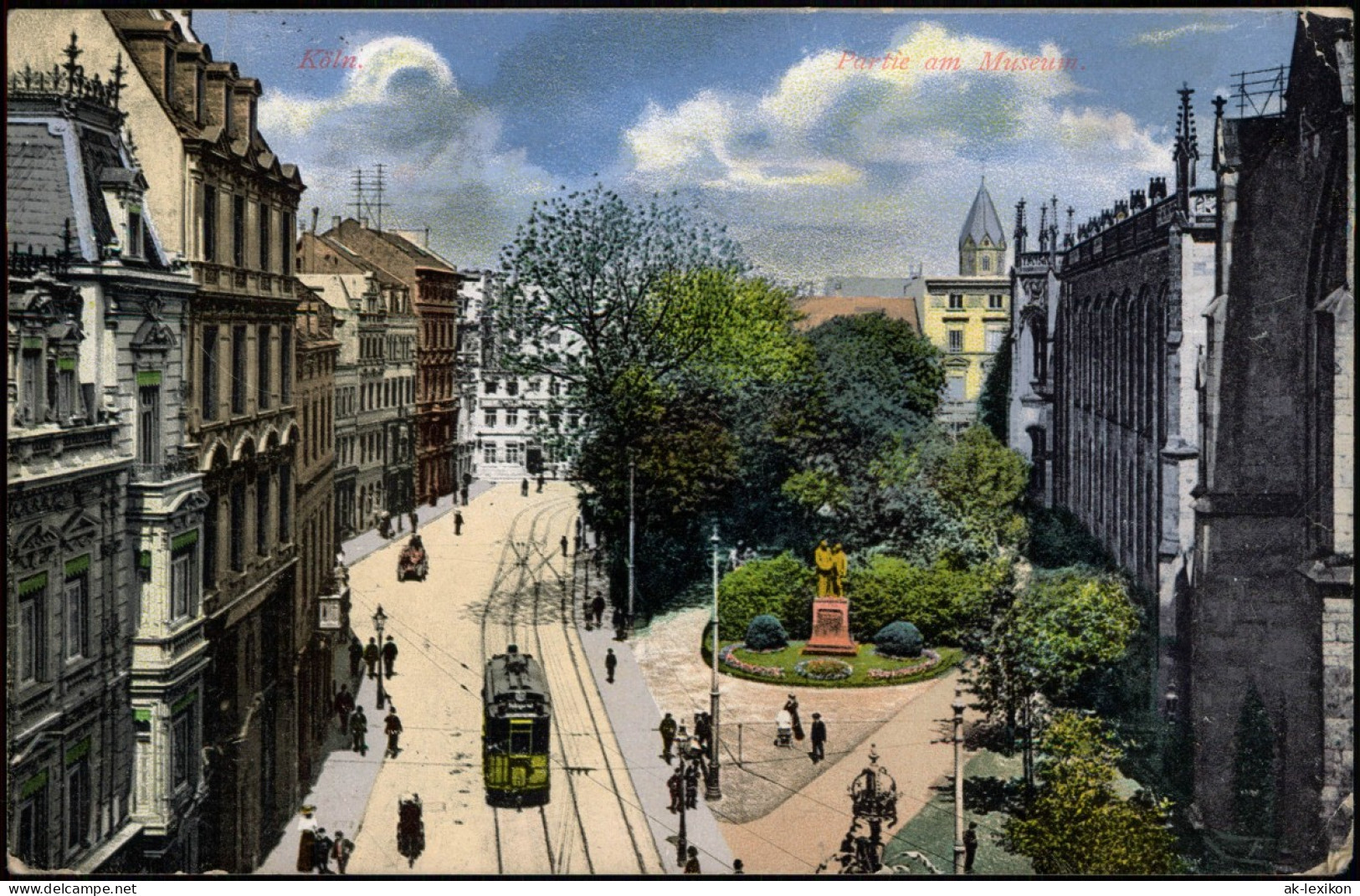 Ansichtskarte Köln Straßenpartie Am Museum 1915 - Koeln