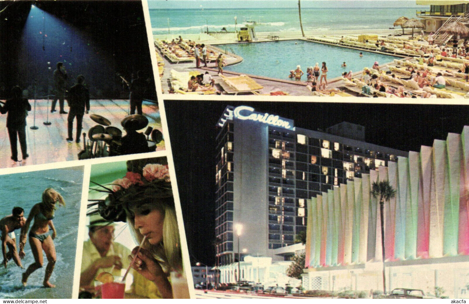 PC US, THE CARILLON HOTEL, MIAMI BEACH, FLORIDA, MODERN Postcard (b52400) - Miami Beach