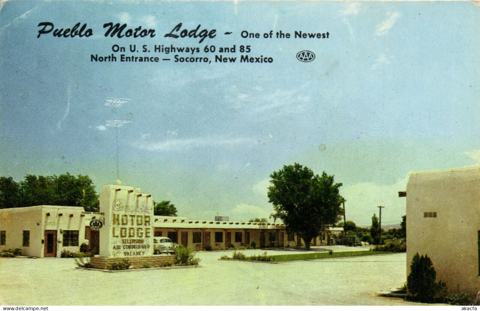 PC US, PUEBLO MOTOR LODGE, SOCORRO, NEW MEXICO, MODERN Postcard (b52378) - Andere & Zonder Classificatie