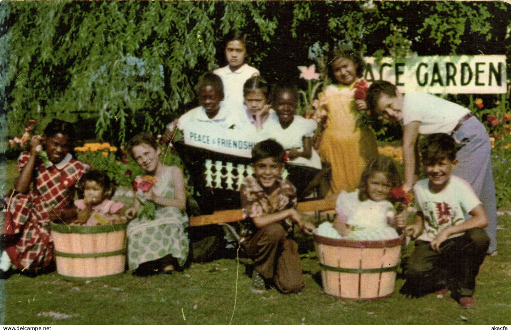 PC US, PEACE GARDEN HARVEST, LEMONT, ILLINOIS, MODERN Postcard (b52371) - Andere & Zonder Classificatie