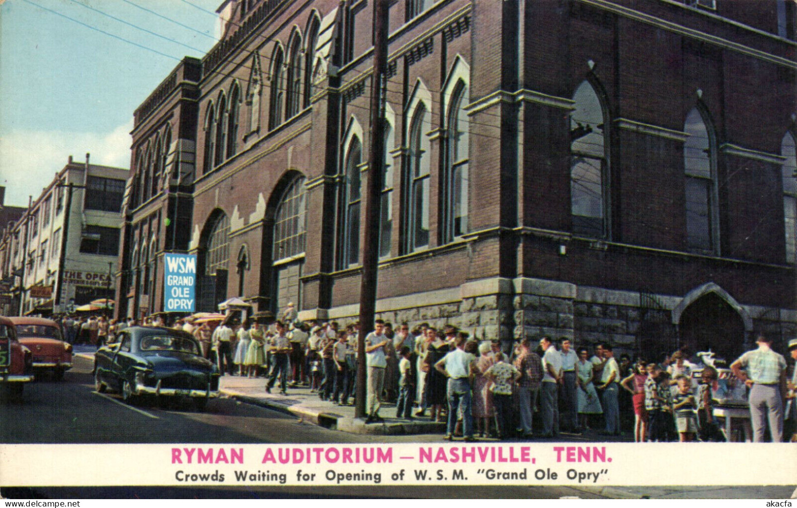 PC US, RYMAN AUDITORIUM, NASHVILLE, TENN, MODERN Postcard (b52366) - Nashville