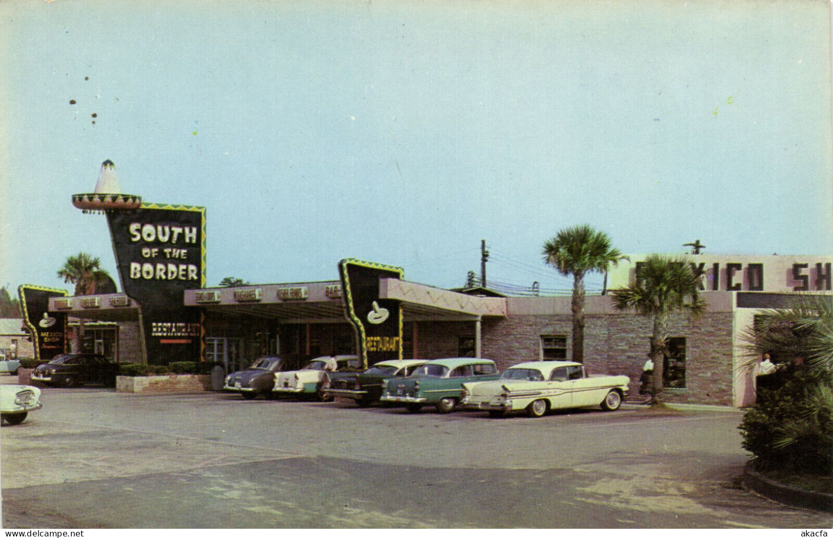 PC US, SOUTH OF THE BORDER RESTAURANT, DILLON, SC, MODERN Postcard (b52357) - Otros & Sin Clasificación