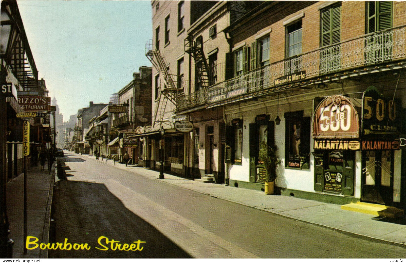 PC US, BOURBON STREET, NEW ORLEANS, LOUISIANA, MODERN Postcard (b52325) - New Orleans