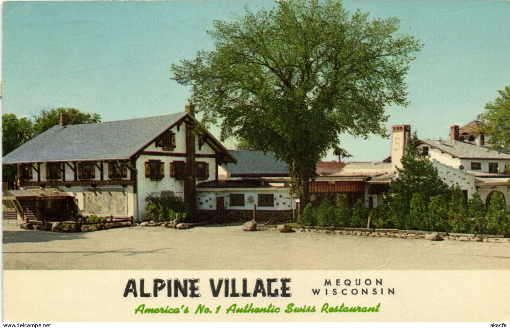 PC US, ALPINE VILLAGE, MEQUON, WISCONSIN, MODERN Postcard (b52315) - Sonstige & Ohne Zuordnung