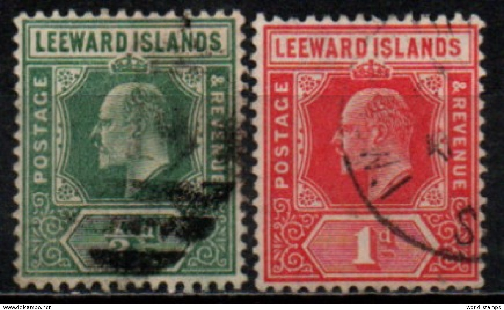 LEEWARD ISLANDS 1906-11 O - Leeward  Islands