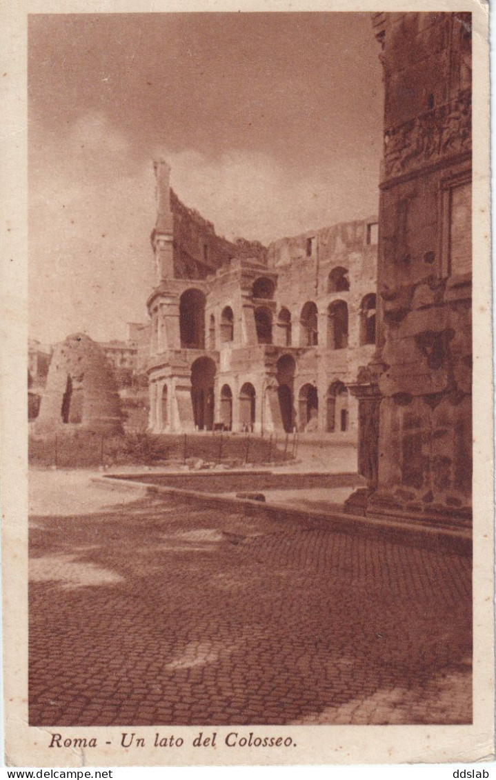 26/9/1938 - Roma, Un Lato Del Colosseo - Affr. Per Benevento Con 20c Bimillenario Augusto (Uni 418) - Annullo Targhetta - Kolosseum