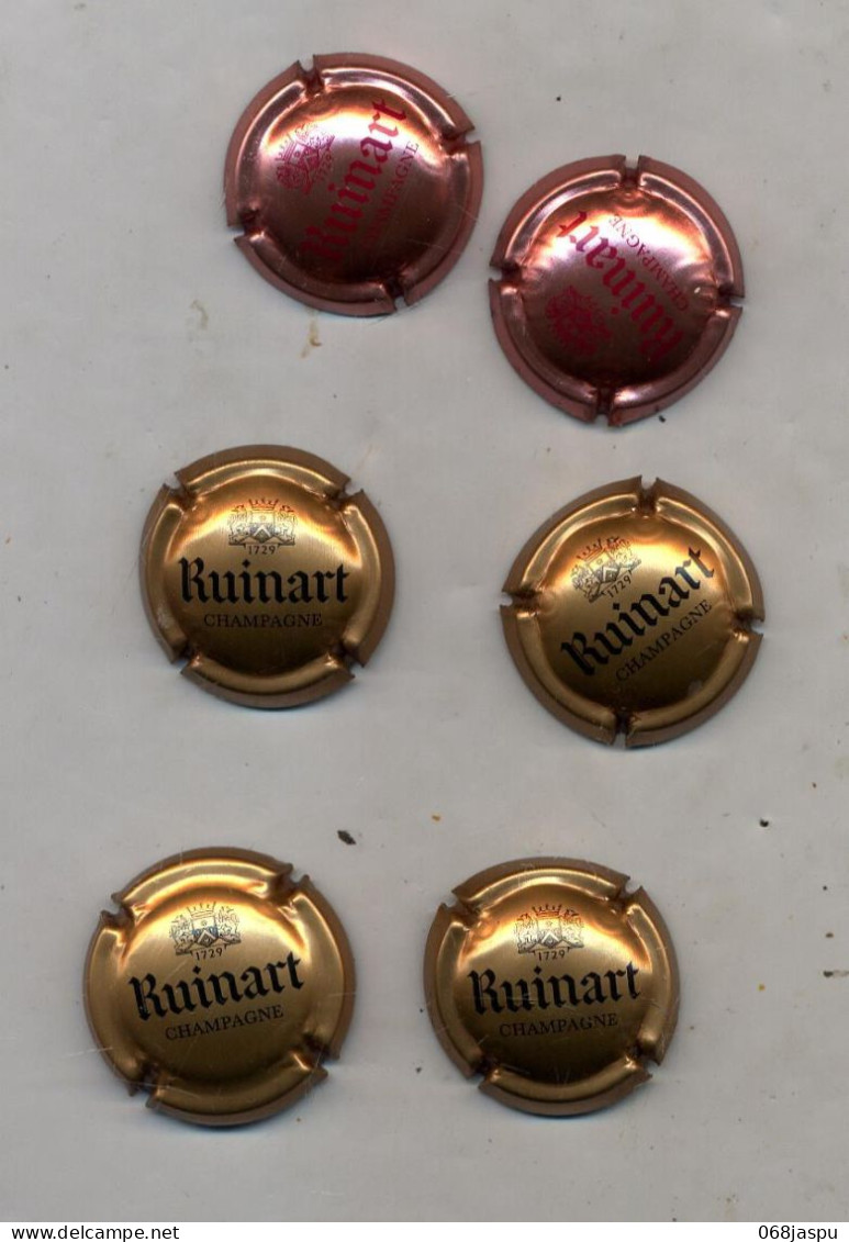 Lot  D   De 6 Capsule Champagne Ruinart Couleur Diametre - Ruinart Ruinart