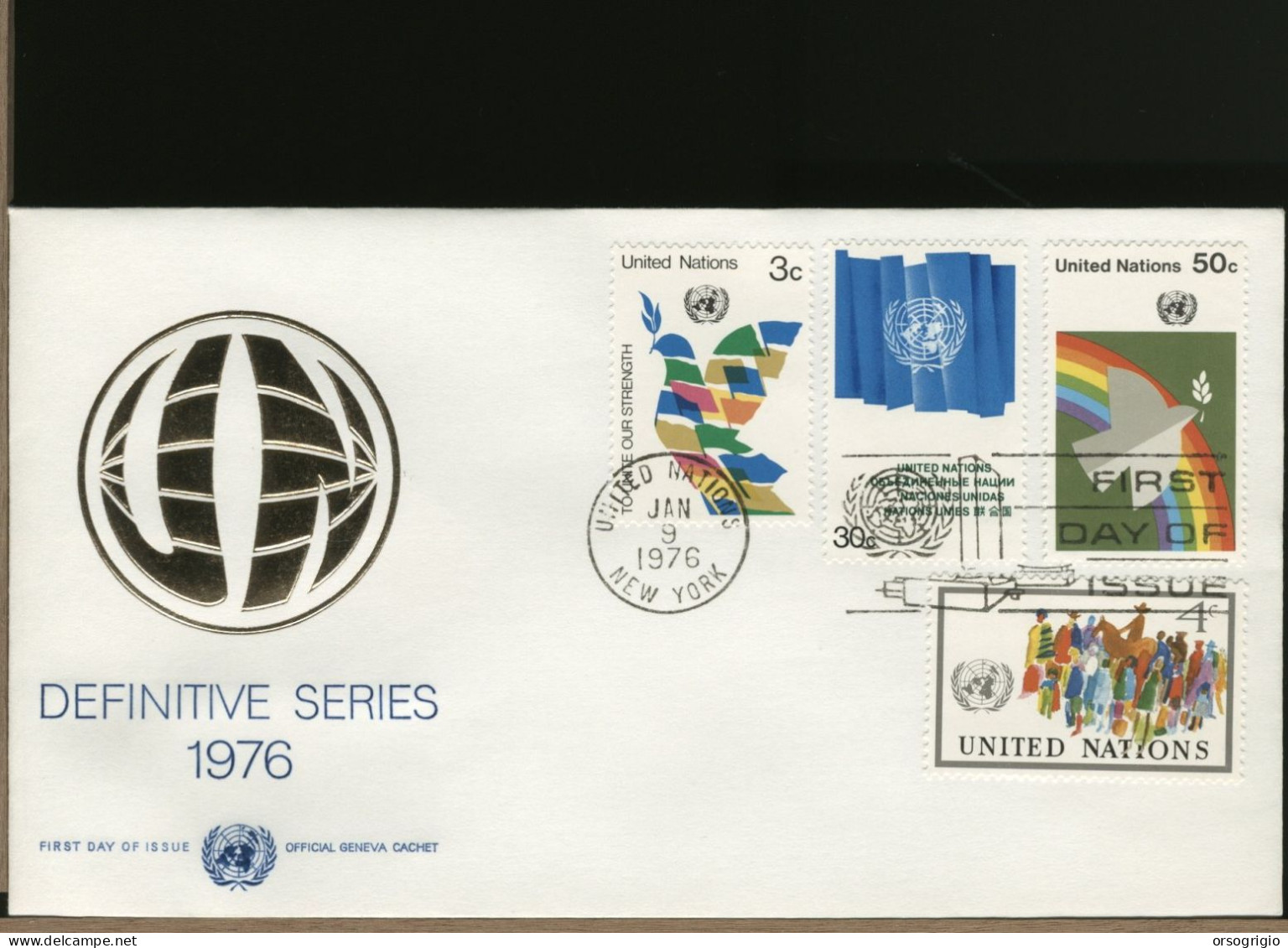 ONU - FDC 1976   DEFINITIVES - FDC