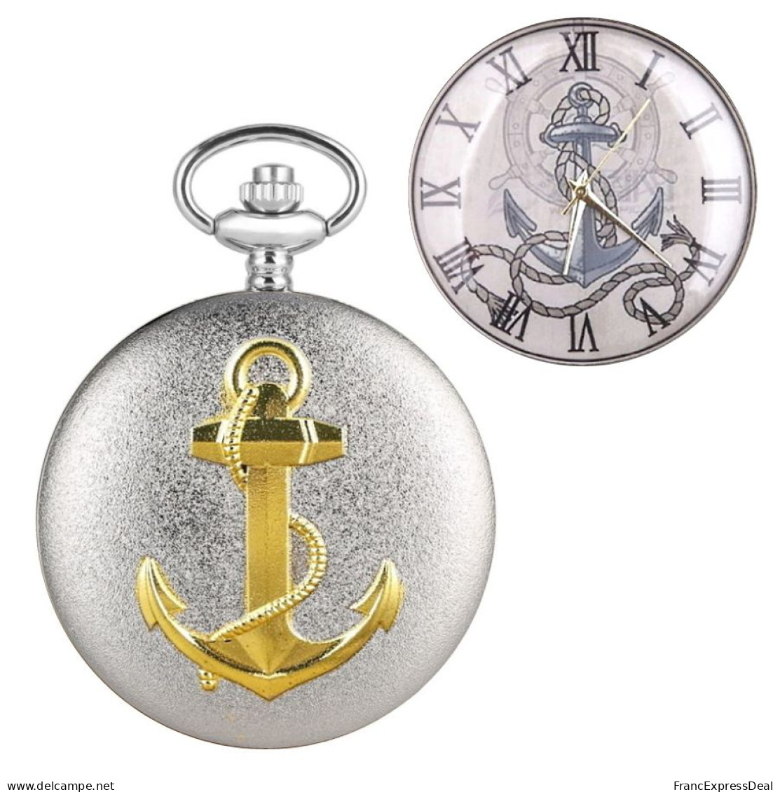 Montre Gousset NEUVE - Ancre Bateau Marine Anchor (Réf 1) - Montres Gousset