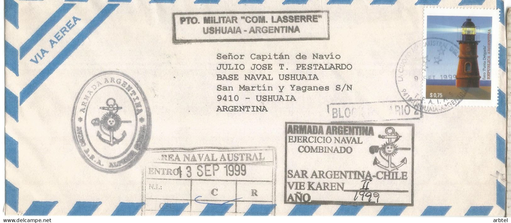ANTARTIDA ANTARCTIC ARGENTINA USHUAIA BUQUE ARA ALFEREZ SOBRAL PTO MILITAR LASSERRE - Navires & Brise-glace
