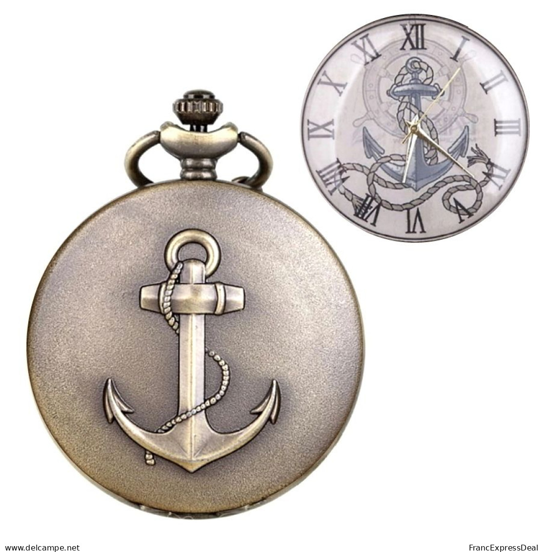 Montre Gousset NEUVE - Ancre Bateau Marine Anchor (Réf 2) - Montres Gousset