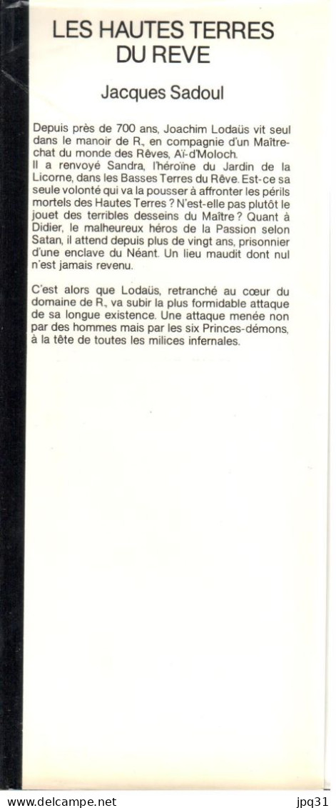 Jacques Sadoul - Les Hautes Terres du Rêve - 1981