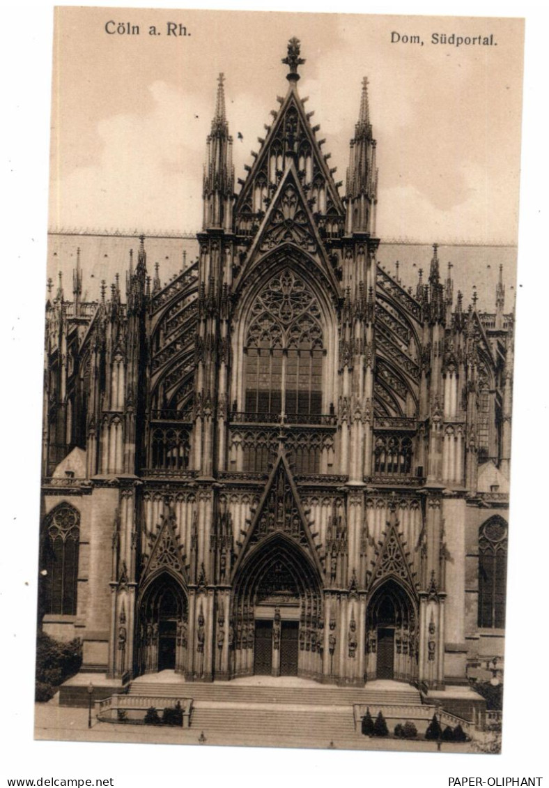 5000  KÖLN, KÖLNER DOM, Südportal, Bepflanzung In Der Treppe - Koeln