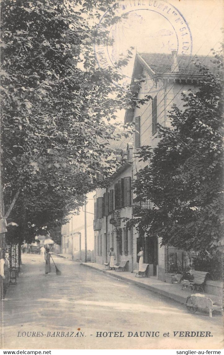 CPA 65 LOURES BARBAZAN / HOTEL DAUNIC ET VERDIER - Autres & Non Classés