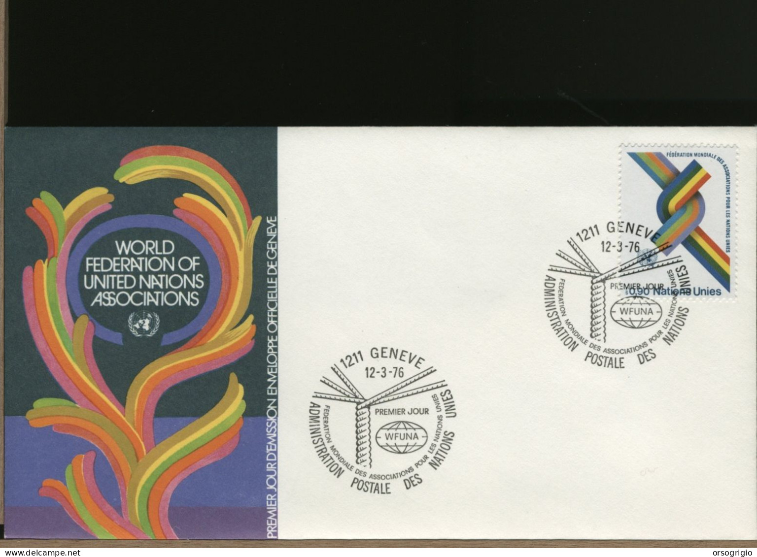 ONU - FDC 1976   WFUNA -   AMMINISTRAZIONE POSTALE - FDC