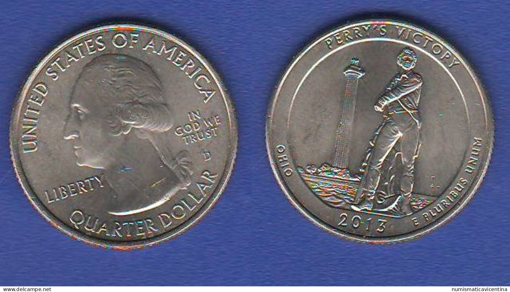 America 1/4 $ Quarters Dollar 2013 Perry's Victory Mint D USA - 2010-...: National Parks