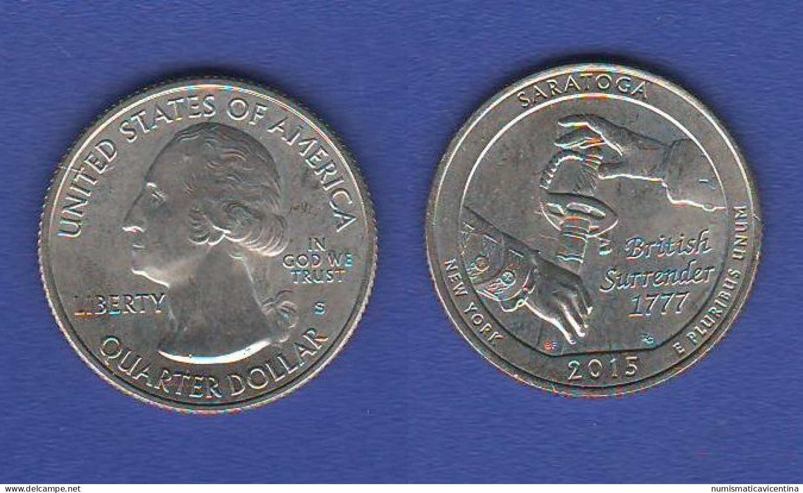 America 1/4 $ Quarters Dollar 2015 SARATOGA Mint S USA - 2010-...: National Parks