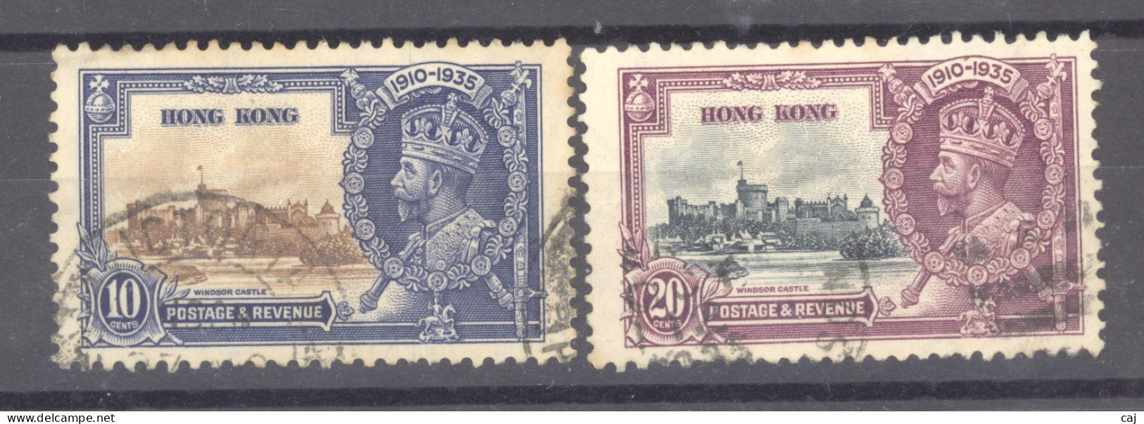 Hong Kong  :  Yv  134-35  (o) - Gebraucht