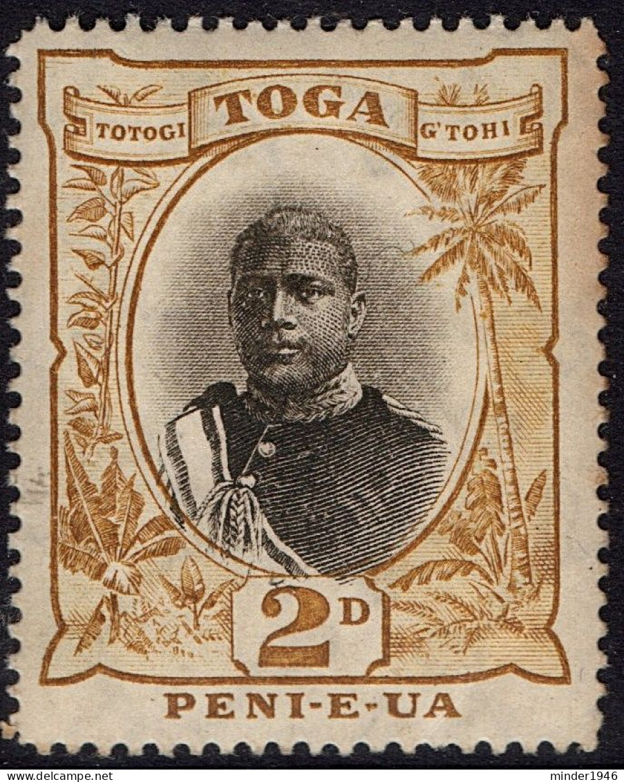 TONGA 1897 2d Grey & Bistre SG42 MH - Tonga (...-1970)
