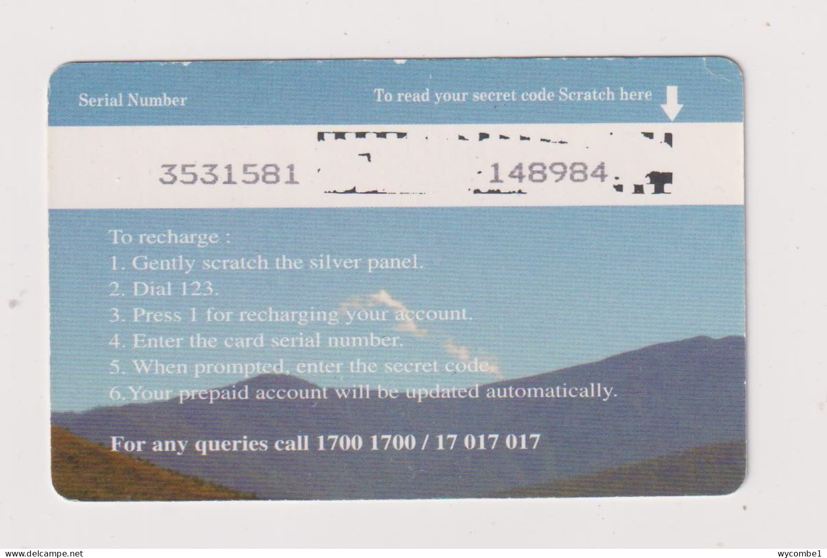 BHUTAN -  Solar Eclipse Remote  Phonecard - Butan