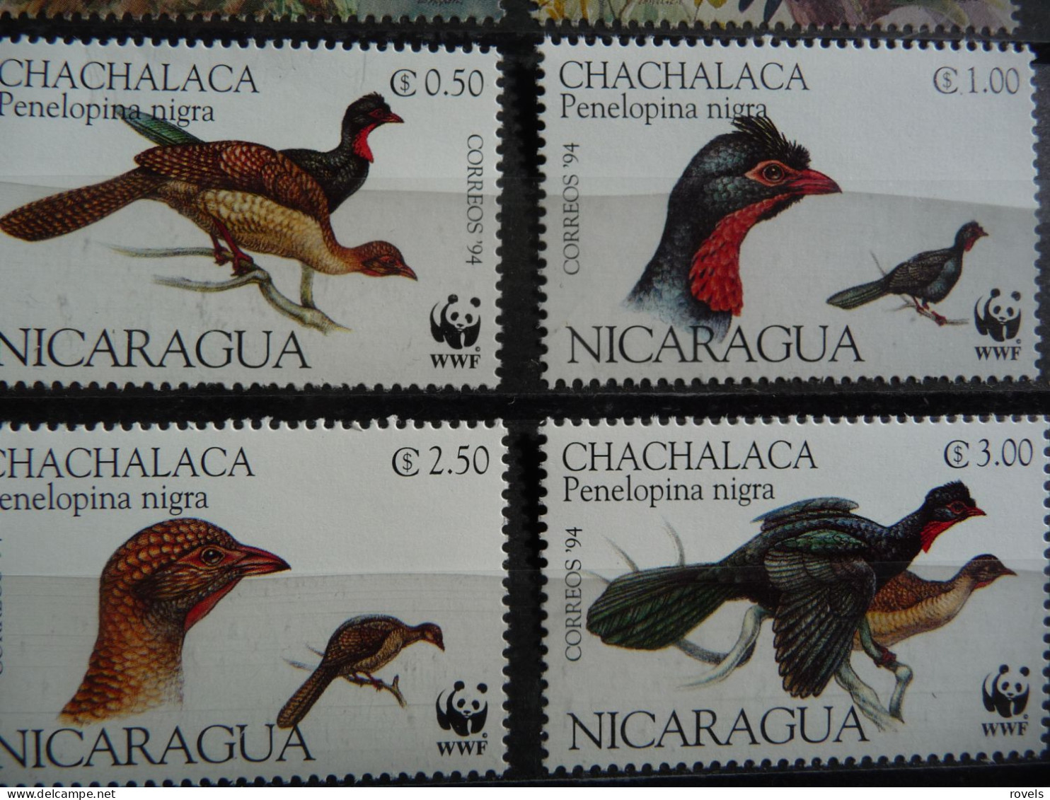 (8) NICARAGUA 1994 /MNH  SCHLUCHTENGUAN BIRDS VÖGEL AVES OISEAUX WWF - Nicaragua