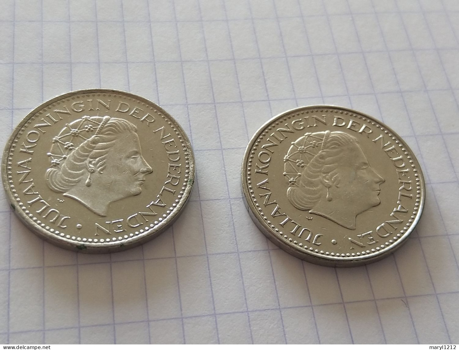 6 Pièces De 1 Gulden (florin) Juliana Reine Des Pays Bas  1967 - 1970 - 1972 - 1976 - 1978 - 1980 - 1948-1980 : Juliana